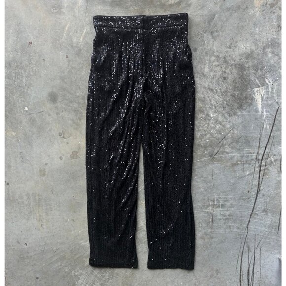 ASOS DESIGN Pants Women's Size 6 Black Straight Leg Trousers Ankle Grazer - Picture 1 of 7